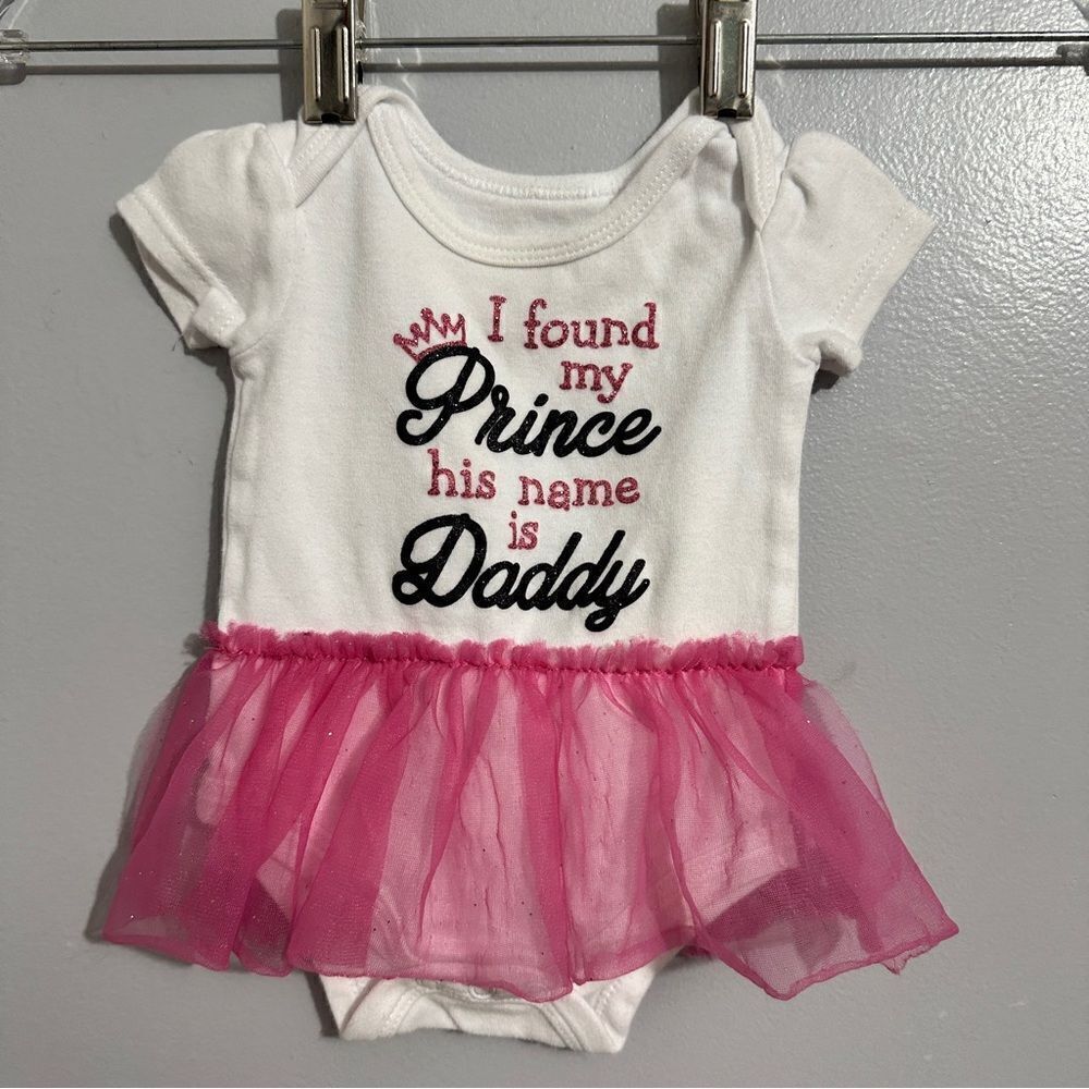 Baby girl size 3 month tutu onesie